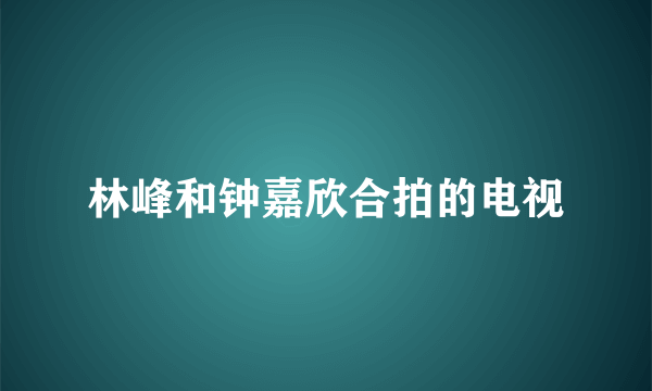 林峰和钟嘉欣合拍的电视