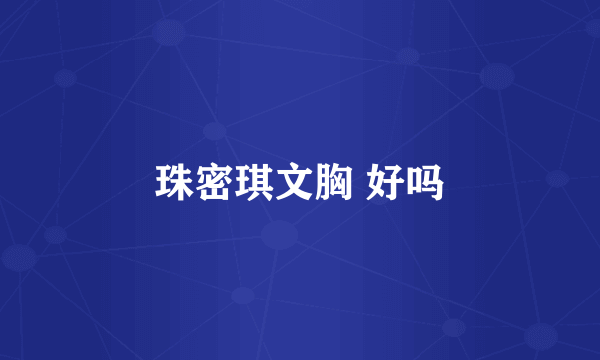 珠密琪文胸 好吗
