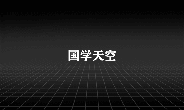 国学天空