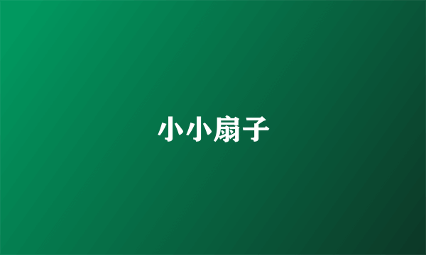 小小扇子