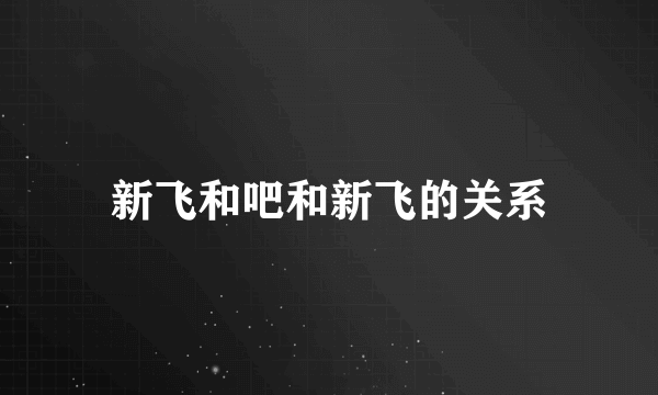 新飞和吧和新飞的关系
