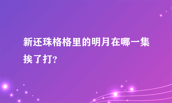 新还珠格格里的明月在哪一集挨了打？