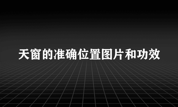 天窗的准确位置图片和功效