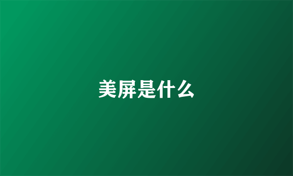 美屏是什么