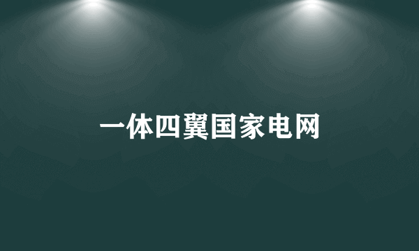 一体四翼国家电网