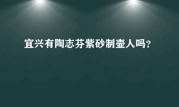 宜兴有陶志芬紫砂制壶人吗？