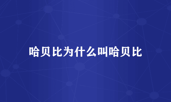 哈贝比为什么叫哈贝比