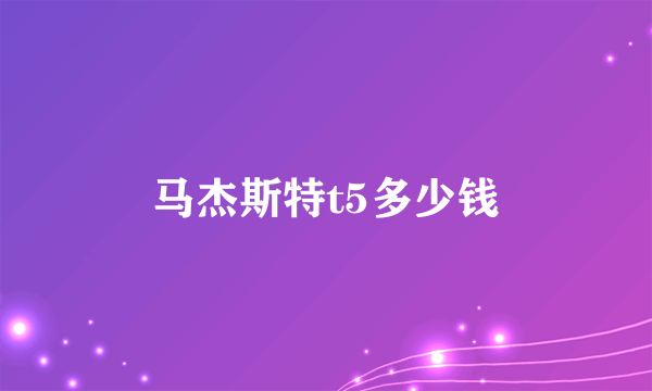 马杰斯特t5多少钱