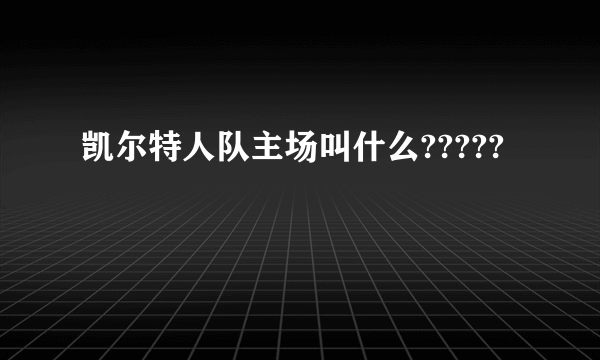 凯尔特人队主场叫什么?????