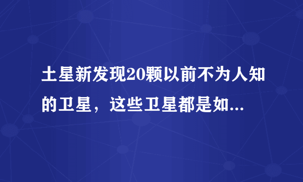 土星新发现20颗以前不为人知的卫星，这些卫星都是如何发现的？