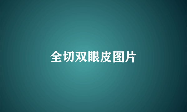 全切双眼皮图片