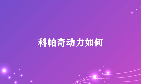 科帕奇动力如何