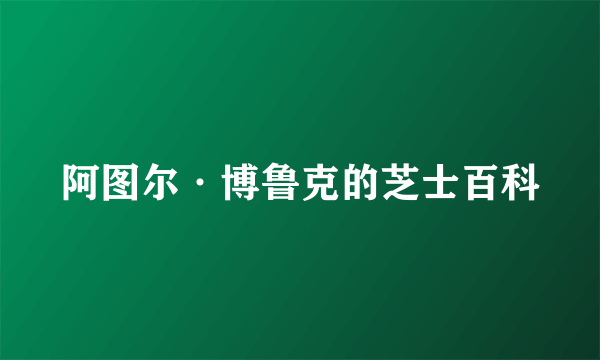 阿图尔·博鲁克的芝士百科