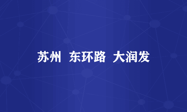 苏州  东环路  大润发