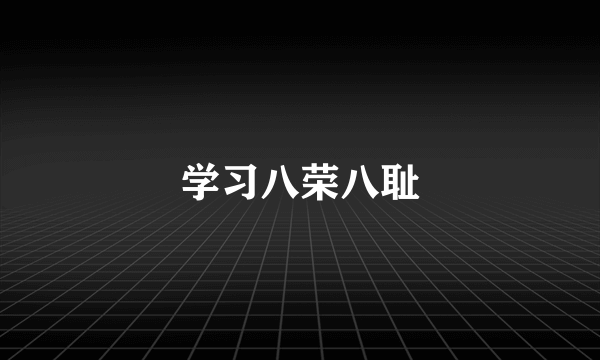 学习八荣八耻