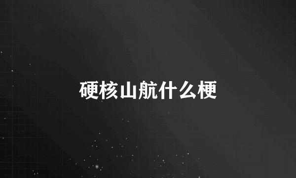 硬核山航什么梗