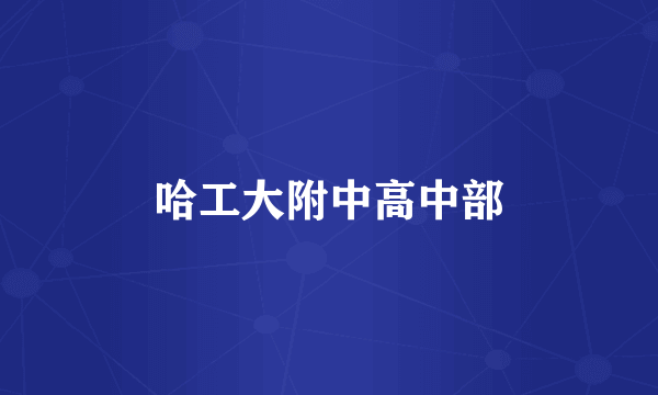 哈工大附中高中部