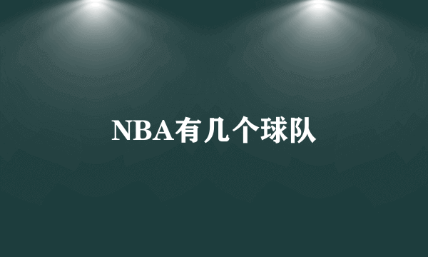 NBA有几个球队