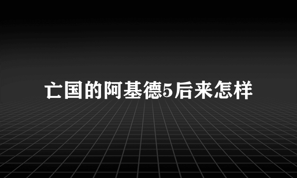 亡国的阿基德5后来怎样