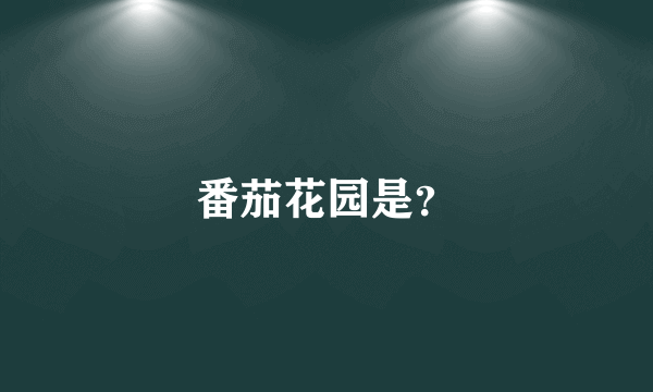 番茄花园是？