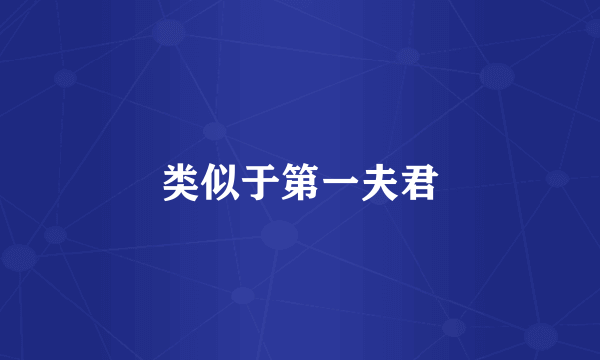 类似于第一夫君