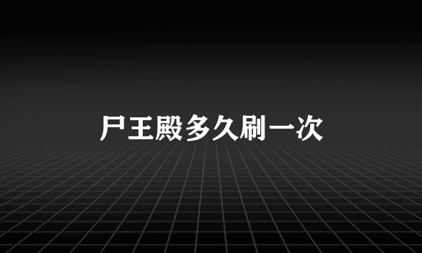 尸王殿多久刷一次