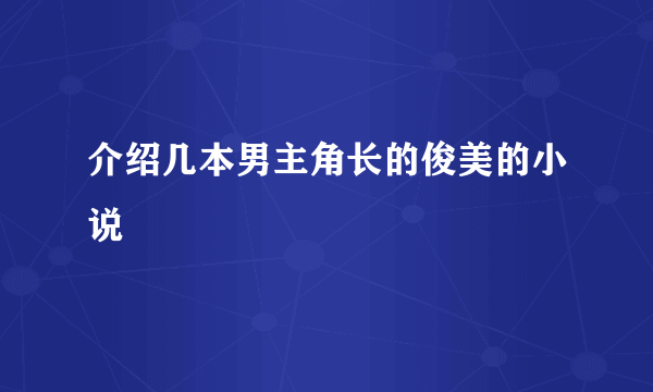介绍几本男主角长的俊美的小说