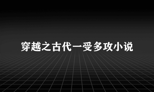 穿越之古代一受多攻小说