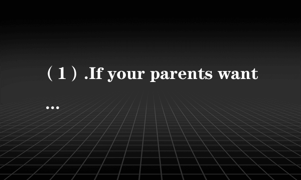 （1）.If your parents want to buy clothes for your 3-year-old baby sister，they should go to  ______.