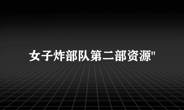 女子炸部队第二部资源