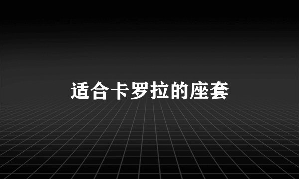 适合卡罗拉的座套