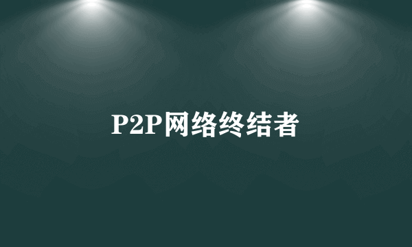 P2P网络终结者