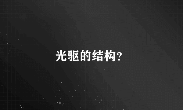 光驱的结构？