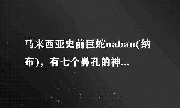 马来西亚史前巨蛇nabau(纳布)，有七个鼻孔的神秘蛟龙(长30米) - 飞外网