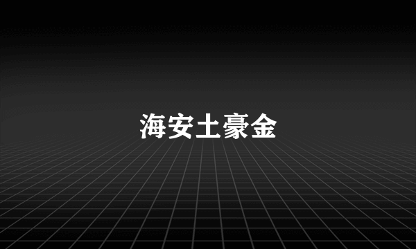 海安土豪金