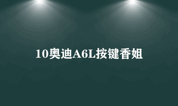 10奥迪A6L按键香姐