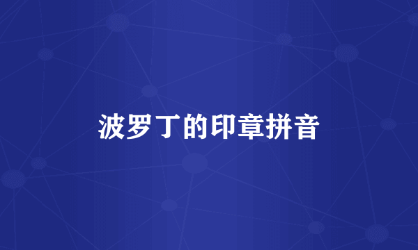 波罗丁的印章拼音