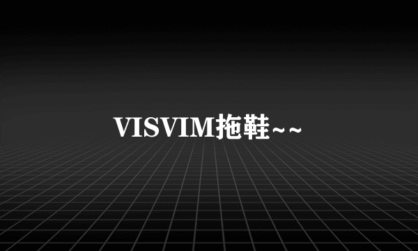 VISVIM拖鞋~~