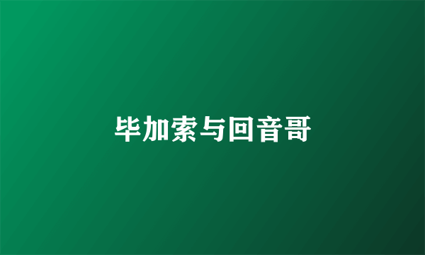 毕加索与回音哥