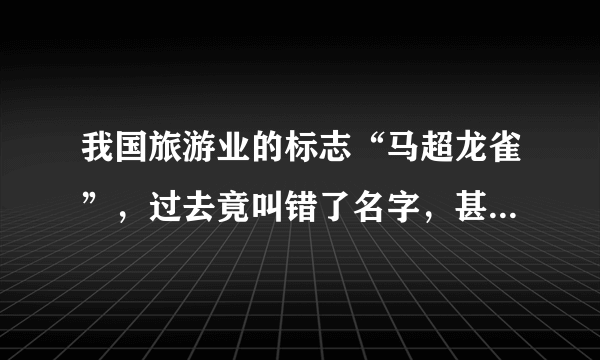 我国旅游业的标志“马超龙雀”，过去竟叫错了名字，甚至遭遇调侃