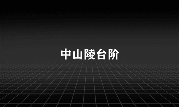 中山陵台阶