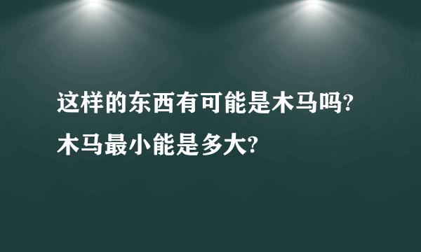 这样的东西有可能是木马吗?木马最小能是多大?