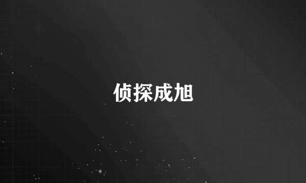 侦探成旭