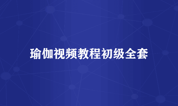 瑜伽视频教程初级全套