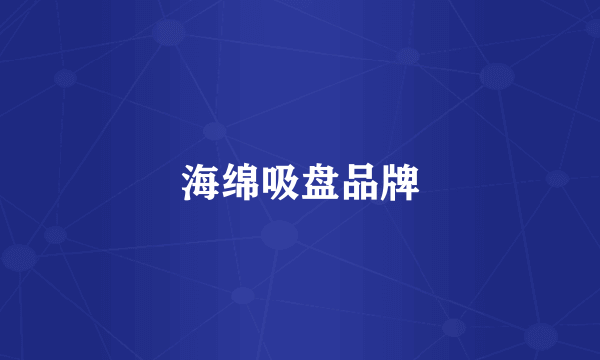 海绵吸盘品牌