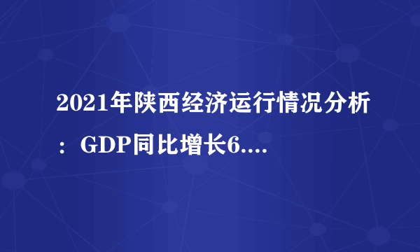 2021年陕西经济运行情况分析：GDP同比增长6.5％（图）