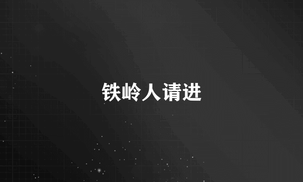 铁岭人请进