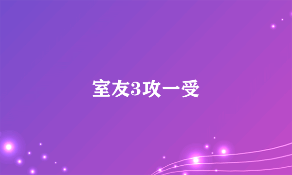 室友3攻一受