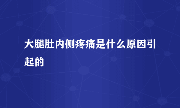 大腿肚内侧疼痛是什么原因引起的