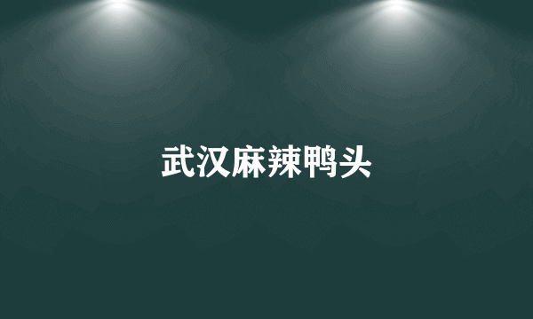 武汉麻辣鸭头